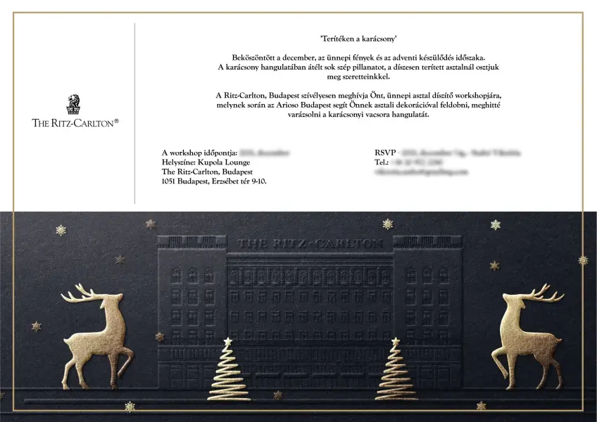 The Ritz Carlton - Weihnachtseinladung – Bild 3